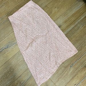 Brandy Melville floral midi skirt